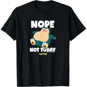 Summer t Shirts Pok mon - Nope Not Today Snorlax T-Shirt