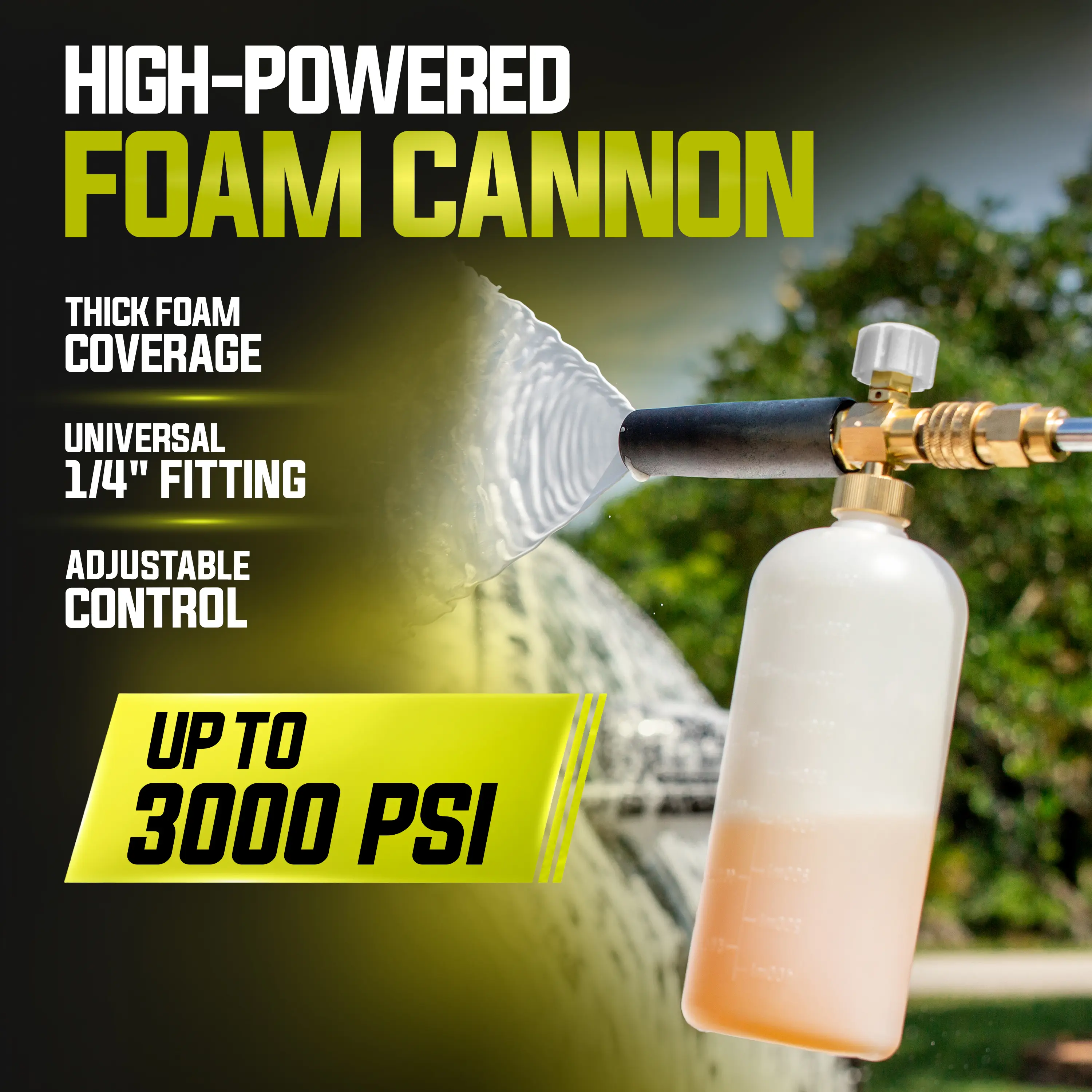 Sun Joe SPX-FC34 Foam Cannon for SPX Series Electric Pressure Washers | 34 Oz.