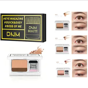 Two-Tone Lazy Eyeshadow Palette with Brush • Long-Lasting & Waterproof • High Pigment, No Fall Out, Smudge-Proof • Ideal for Dates, Travel & Festive Looks