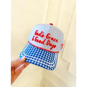 God's Grace And Good Days - Puff Embroidered Hat