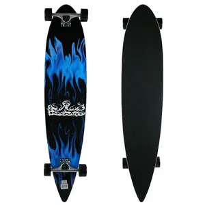 Krown Longboard Complete Pintail Blue Flame