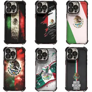 Mexico Flag Eagle Emblem Phone Case, Shockproof Hard Cover for iPhone 17, 16, 15, 14, 13, 12, 11, Pro, Pro Max, Plus | Compatible with Samsung Galaxy S23, S24, S25, S26, Plus, Ultra, Perfect Gift for Mexican Culture Fans