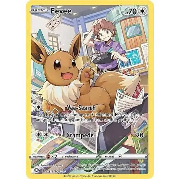 Eevee - #TG11/TG30 - SWSH09: Brilliant Stars Trainer Gallery - Near Mint