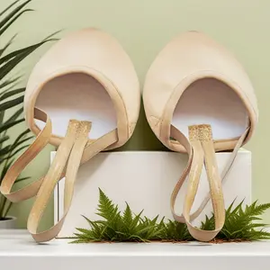 2024[Apricot Microfiber Leather Shoes] Apricot Microfiber Leather Ballet Half Sole Dance Shoes - Single Pack, Universal Fit, for Ballet, Contemporary, and Latin Dance Training, Artistic Gymnastics Footwear2025