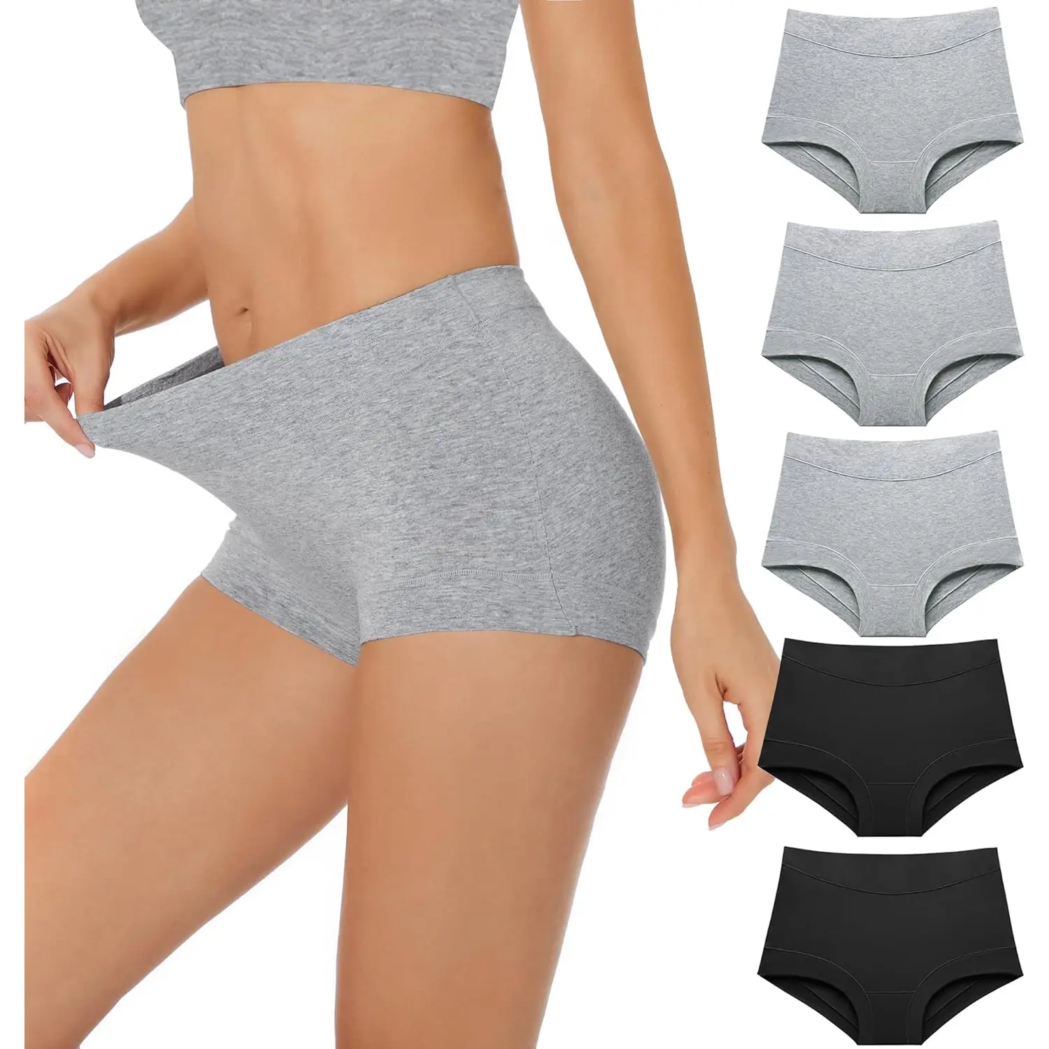 Migbean Boy Shorts Underwear for Women - Boxers for Women,Womens Cotton Underwear,Boyshorts for Women,Cotton Boyshorts Migbean