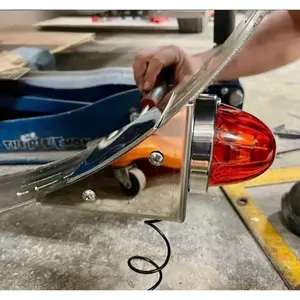 JML Kustoms – Fuel Tank Brackets for Kenworth Wide Strap with 1 Watermelon Hole