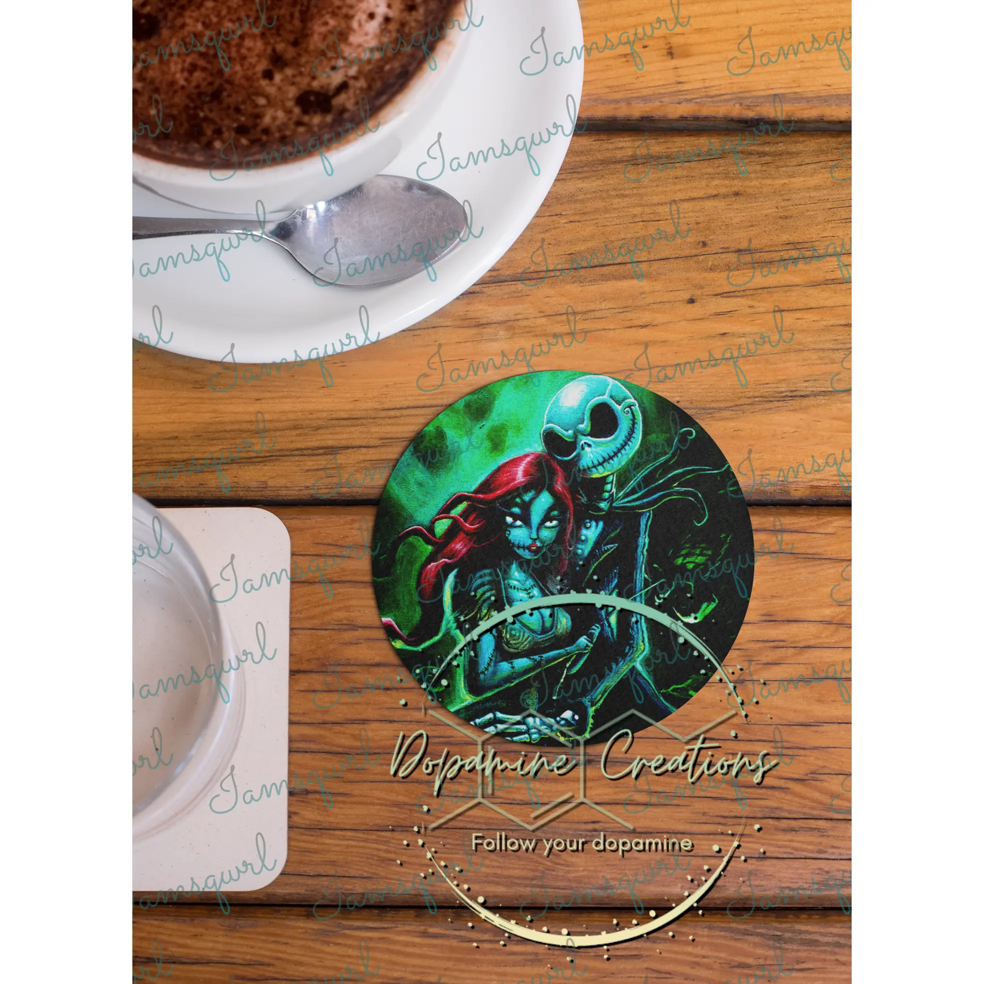 Jack & Sally Coasters (set of 2)