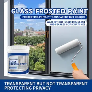 Window Frosted Glass Paint - Window Privacy Paint, Waterproof & UV Resistant, Frosted Glass Spray for Bathrooms, Kitchens, Rooms, 16 oz.