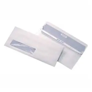 Quality Park Products QUA67418 Reveal-n-Seal Envelope- Window- 4-.13in.x9-.50in.- White