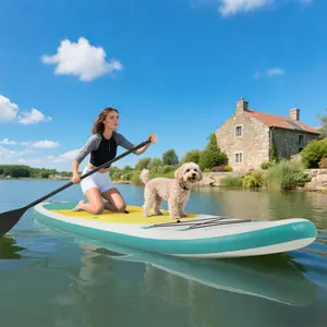 COSTWAY - 11 Feet Premium SUP Inflatable Stand Up Paddle Board-L