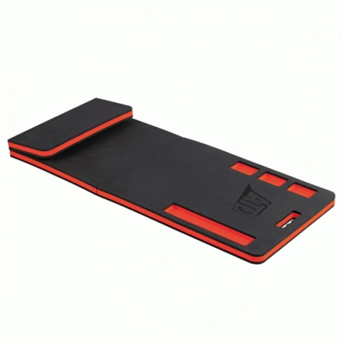 212 MAIN ATD Tools ATD-81015 Foldable Soft EVA Foam Work Tool Mat Creeper Pad - Foldable Headrest Design, Thick Cushion, 4 Cut-Out Compartments, Built-In Carrying Handle, 47.625in x 16.5in x 1.125in, for Garage/Outdoors Use