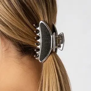 Japanese Korean Simple Hair Clips for Adults Women, Matte Finish Small Large Spring Barrettes, Bathing Plate Hair Accessories