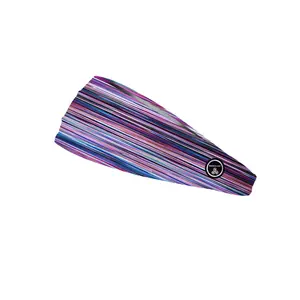 RAVEbandz The Pro - Wide Stretch Headband (Space Dye - Purple)