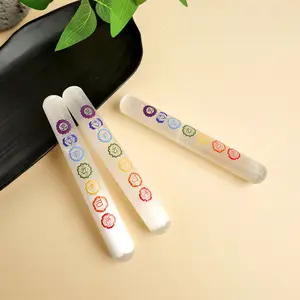 Selenite Crystal Board, Natural Healing Stone, Gypsum Chakra Energy Palm Stone, Massage Stick for Healing, Chakra Healing Crystals, Perfect Gift