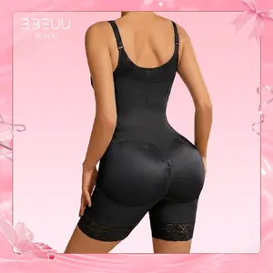 BBEUU New Upgrade Women's Colombian Compression Fajas Shapewear Bodysuit - Medium Sculpt, Butt Lifting, Tummy Control, Zipper Closure (BF01) | Womenswear Underwear