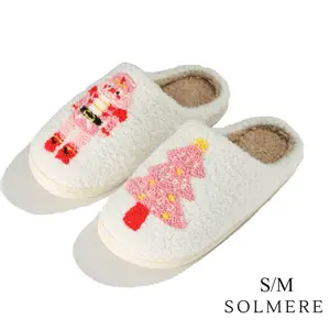 Nutcracker & Christmas Tree Slide On Slippers