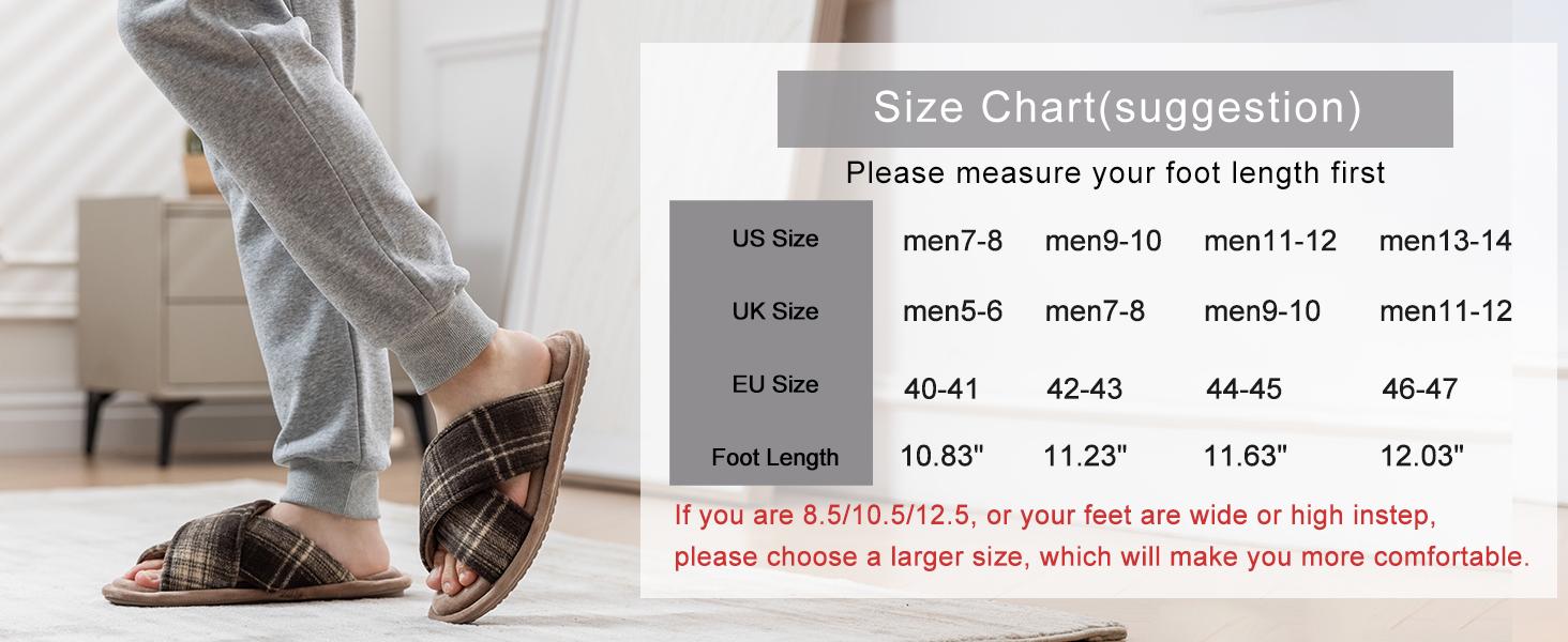 GOEWY Mens Cozy Slippers Cross Band House Slippers with Memory Foam Soft Non-slip Indoor House Shoes Summer Breathable Slipper GOEWY Mens Cozy Slippers Cross Band House Slippers with Memory Foam Soft Non-slip Indoor House Shoes Summer Breathable Slipper