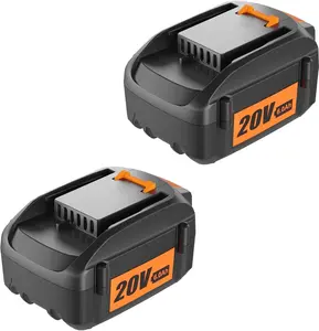2 Pack 6.0Ah WA3520 Replacement for Worx 20V Battery WG151s WG155s WG251s WG255s WG540s WG545s, Compatible with Worx Power Share Pro 20V Cordless Tools