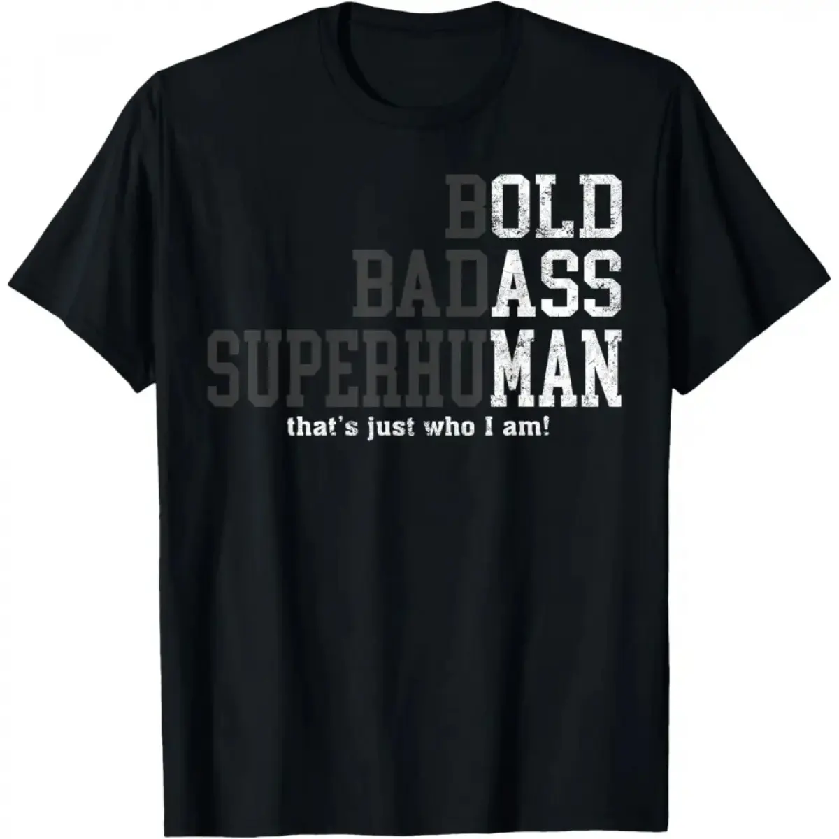 Menswear Soft Short-Sleeve Round Neck Casual Streetwear Funny Old Man Saying Gag Top T-Shirt for Dad - Birthday, Fathers Day Gift