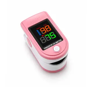 Sakura Pink Fingertip Pulse Oximeter with OLED Large Screen Display, 5s Quick Reading, 1-Button Operation, 8s Auto Power-Off, Portable  for Home & Travel