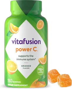 Vitafusion Power C Vitamin C Gummies for Immune Support Orange Flavored 282 Mg 50 Day Supply 150 Count Natural Flavor Dietary Supplement Sweet Healthcare