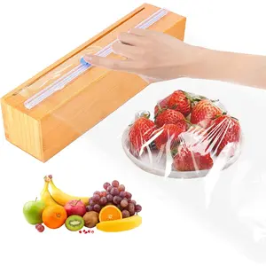 Plastic Wrap Dispenser with Cutter for Aluminum Foil, Plastic Wrap and Wax Paper, Fits 13" Roll（Plus）