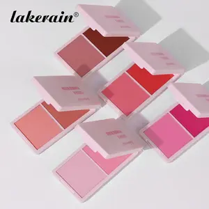 2 in 1 Blush Palette, 1 Count Long Lasting Matte Blush, Lightweight Blush, Natural Look Blush for Daily Makeup, Cosmetic Product for Women & Girls, Christmas Gift