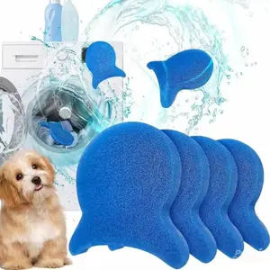 6 Pack Laundry Hair Remover Discs Reusable Pet Hair Tool Effectively Removes Dog CatHair Lint Dander from Clothing Bedding Works in Washer Dryer