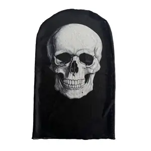 Horror Skull Full-Face Mask — Festive Party Headwear, Warm, Windproof, and Sun-Protective Unisex Outdoor Face Mask