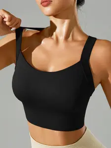 High-Strength Shockproof Sports Bra with Cross-Back Buckle Closure, Women's Athletic Underwear for Gym and Workout