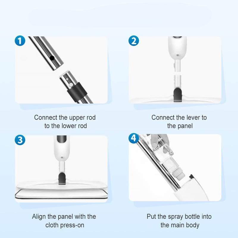 Microfiber Spray Mop for Floor Cleaning Dry Wet Dust Mop for Kitchen Wood Floor,Hardwood,Laminate Ceramic Tile, Lightweight Floor Mop with Spray Function Bathroom Marble Wooden