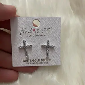 Jade Zuni Cross Studs