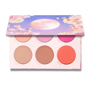 Lunar Beauty Nude Prism Blush - 6 shade palette
