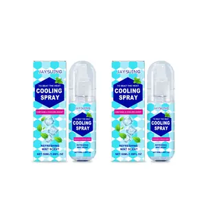 Jaysuing Cooling Spray (50ML*2 Pack), Portable Outdoor Summer Mint Scent Body Cooler, Refreshing Sensation, Non-Sticky Relief, Ideal for Hot Weather