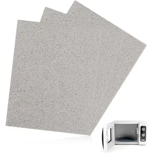 150 X 120mm 3 Pack Waveguide Cover Mica Plates Sheets,  Mica Sheet for Microwave Oven, Free  According to The Required Size for  Microwave Oven Repairing Part