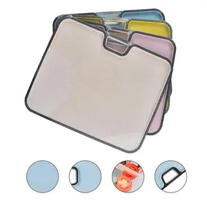 Hanging cutting board with wheat straw, anti-spill inclined surface, anti-slip cutting board, ginger and garlic paste, double-sided cutting board with teeth