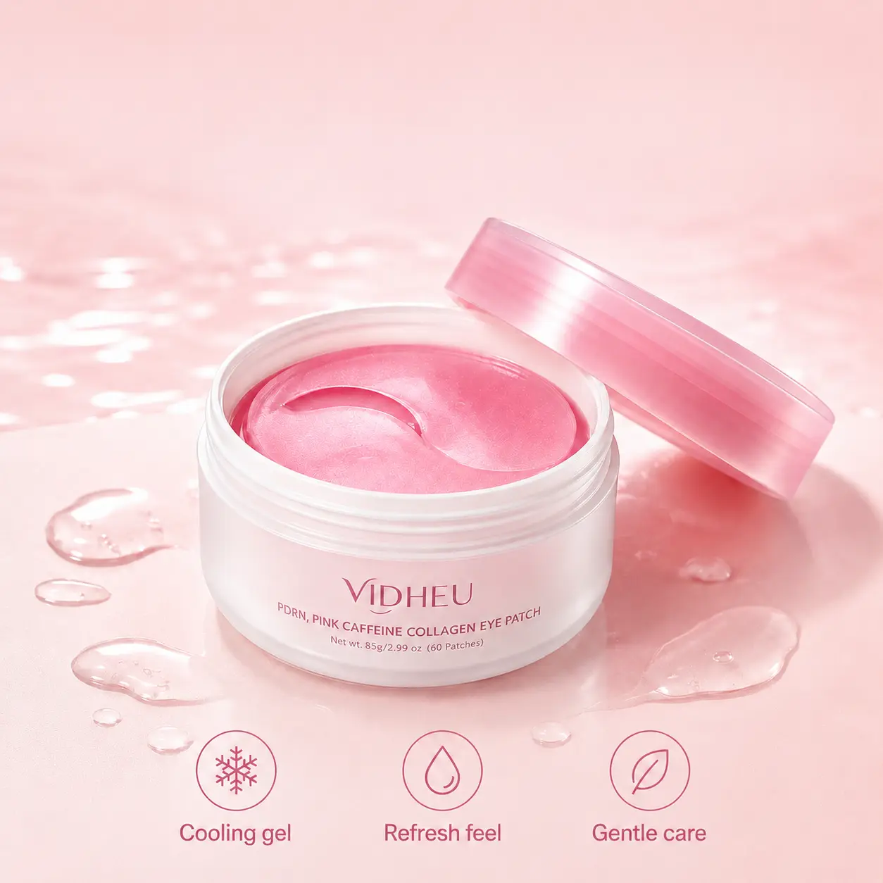 Anti-Aging Under Eye Patches with PDRN & Collagen, 60 Count Hydrogel Masks for Dark Circles and Puffiness, Brightening Beauty Products for Female, Eye Brightener, Cleansing, Advanced Skin Hydration Eye Treatments