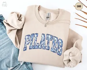 Chinoiserie Pilates Sweatshirt, Floral Pilate Instructor Gifts, Pilates Mom Sweat Shirt, Workout Lover Sweater, Toile Fitness Coach Crewneck