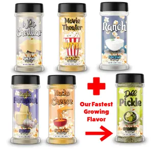 Popcorn Seasoning Classic Pack - 5 Bottles + New Dill Pickle - Smash Seasonings