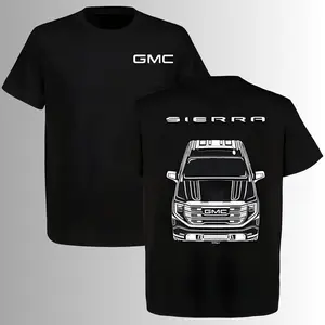 GMC Sierra Front View Graphic T-Shirt, 2 Sides, GMC Truck Enthusiast Tee