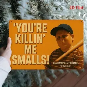 Aluminum Vintage Youre Killin Me Smalls Sign Rustic Design 8x12 Inch Baseball Wall Art Decor for Home Bar Man Cave Sports Memorabilia