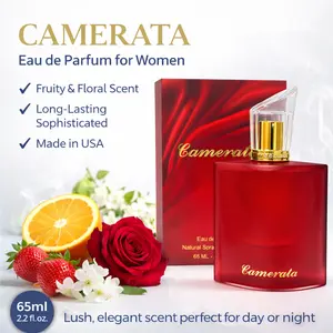CAMERATA Eau de Parfum for Women - Fruity & Floral Scent, Long-Lasting, Made in USA, 65ml, Elixir Timeless Perfume, Floral Chypre Scent, Ideal for Everyday Wear