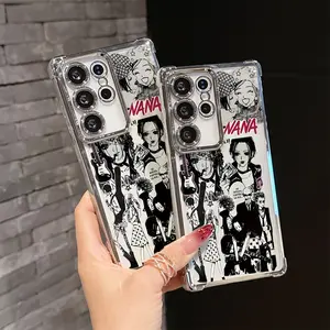 Anime Oosaki Nana Phone Case Compatible with Samsung Galaxy S25 S24 S23 S22 S21 FE Ultra Plus 5G Shockproof Transparent Soft Back Cover.