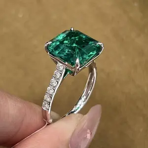 9K Lab-Grown Emerald Ring 💚 | Center Stone: 5.25ct /LF5337