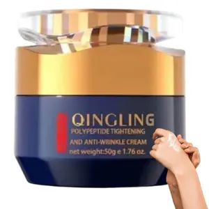 QINGLING Peptide Radiance Cream – Premium Hydrating & Firm-Look Face Moisturizer Lightweight Nourishing Daily Hydrate Smooth