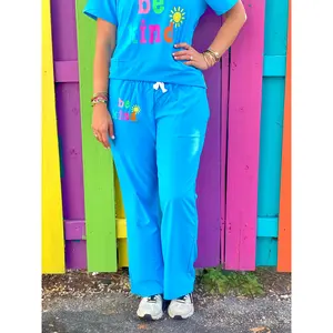 Be Kind Light Blue Scrub Pants