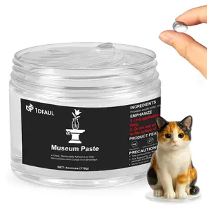4 oz Exhibits Fixing Gel for Museum, Removable Clear Museum Paste Putty Wax, Reusable & No Residue, Fixed Collection Artifacts and Decorations to Prevent Vibration Falling