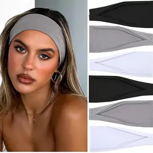 Women's Non Slip Thick Headband, Elastic Sweatband, Perfect for Yoga, Exercise, Running, and Daily Fashion Wear