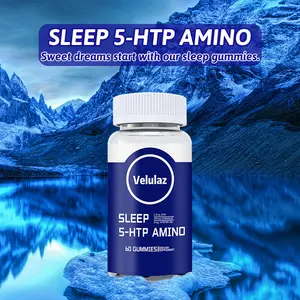 Sleep 5-HTP Amino Gummies - 60 Count | Promotes Restful Sleep, Hair Support & Daily Wellness with 5-HTP, Zinc, Biotin & Vitamins sleep supplement digestion Pineapple edible healthcare feminine blood vessel health Brain Natural Performance Beauty acv Male