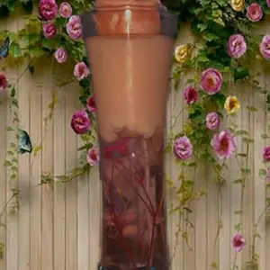 Water flower candle